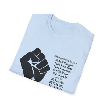 Empowerment Graphic T-Shirt: Unapologetically Black Tee, Activist Shirt, Social Justice Apparel, Inclusive Fashion, Statement Wear