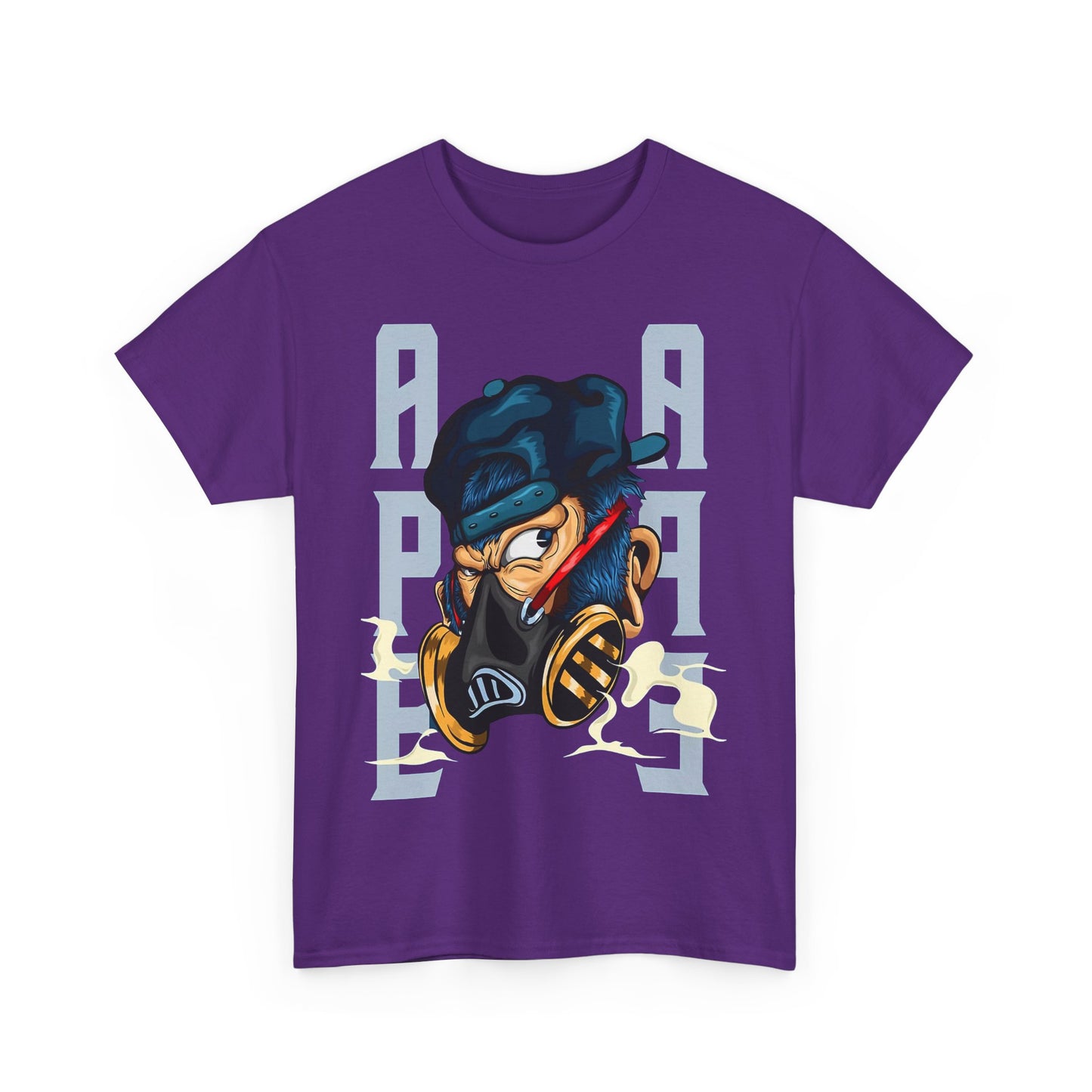 Bold Graphic Unisex Heavy Cotton Tee - Street Art Vibe