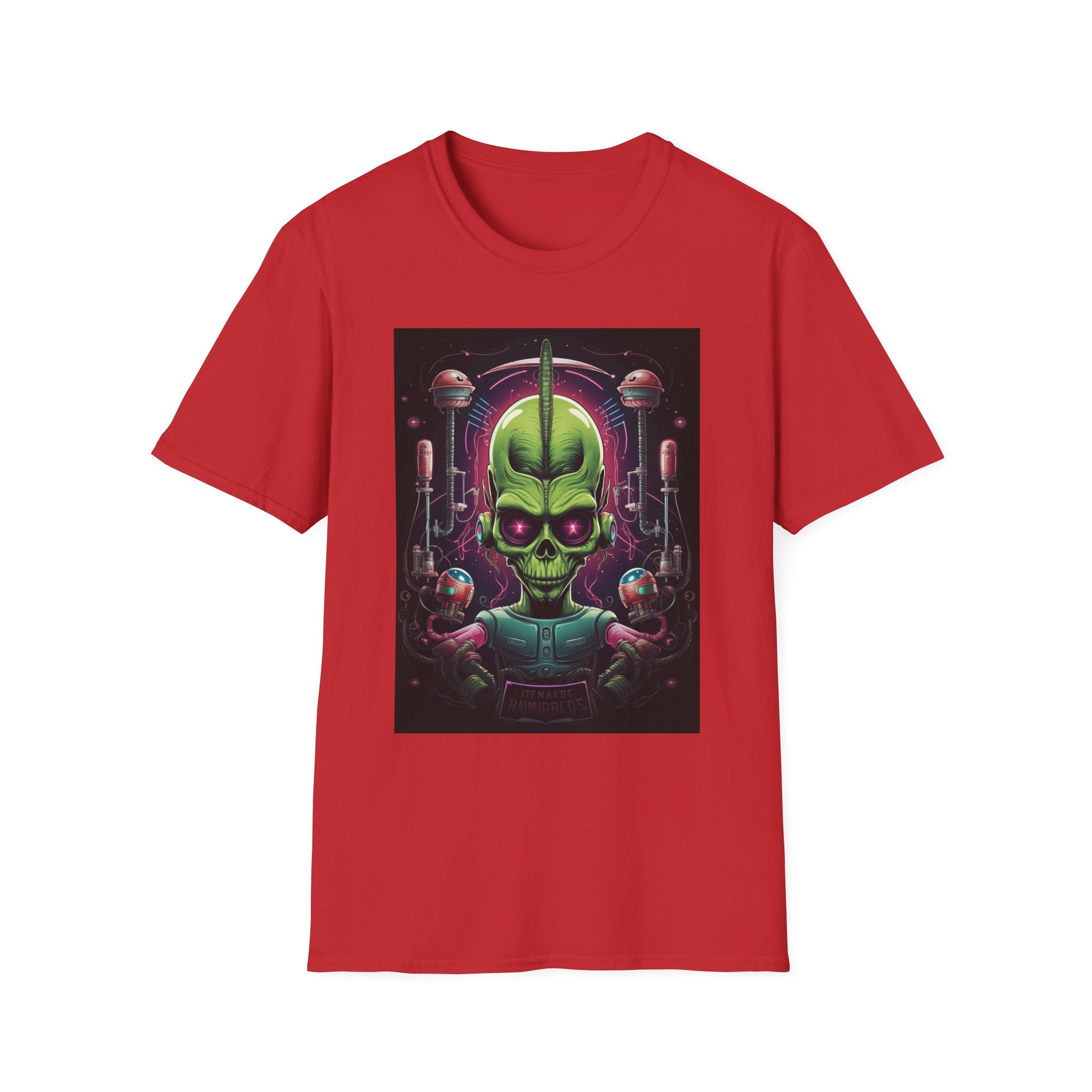 Alien Invader Graphic Unisex Softstyle T-Shirt