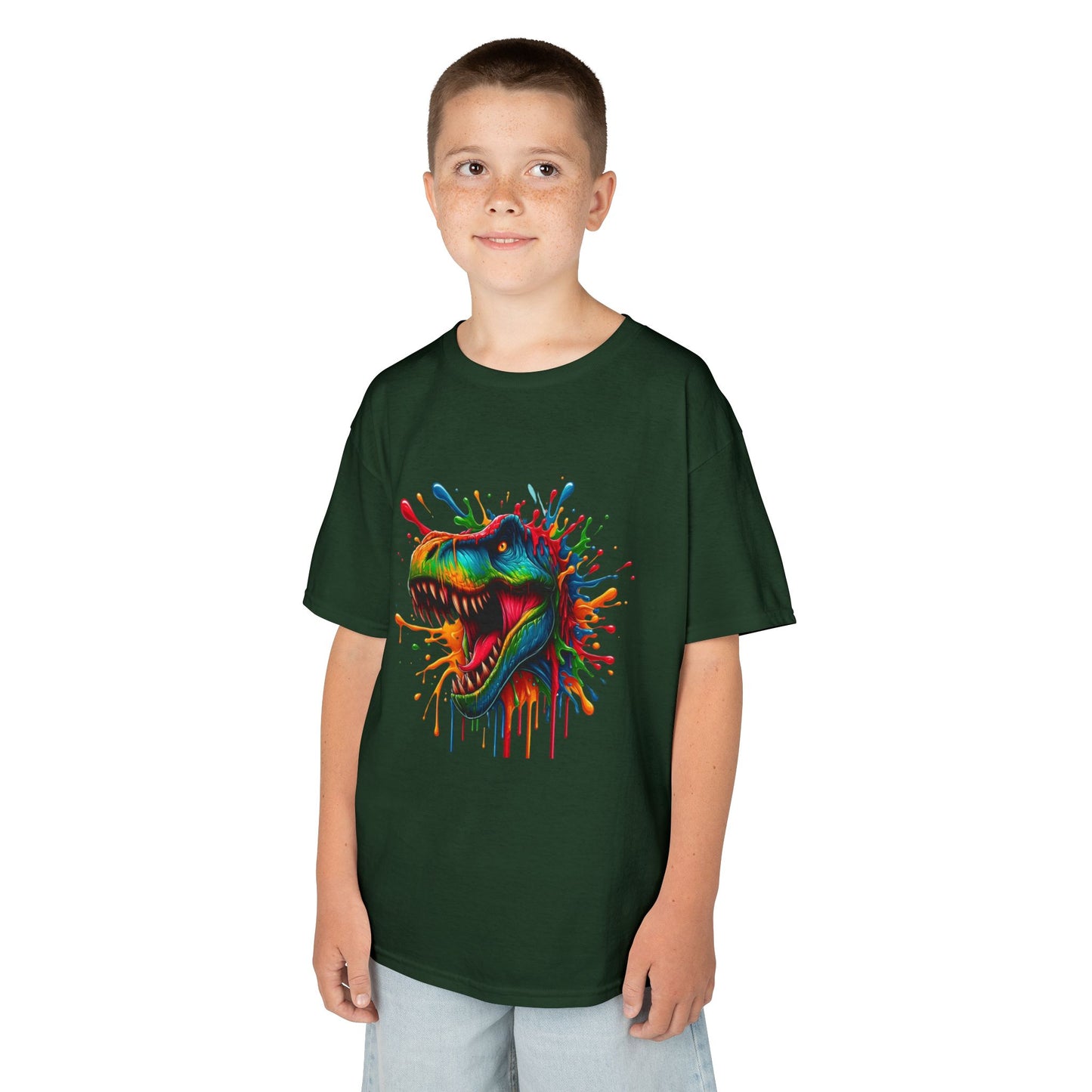 Colorful Dinosaur Kids Heavy Cotton™ Tee