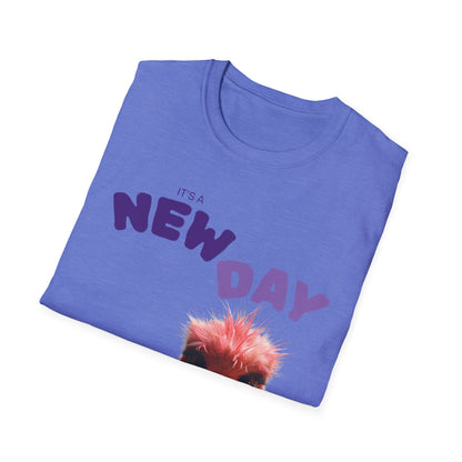 Funny New Day Unisex Softstyle T-Shirt – Perfect for Casual Vibes & Everyday Wear