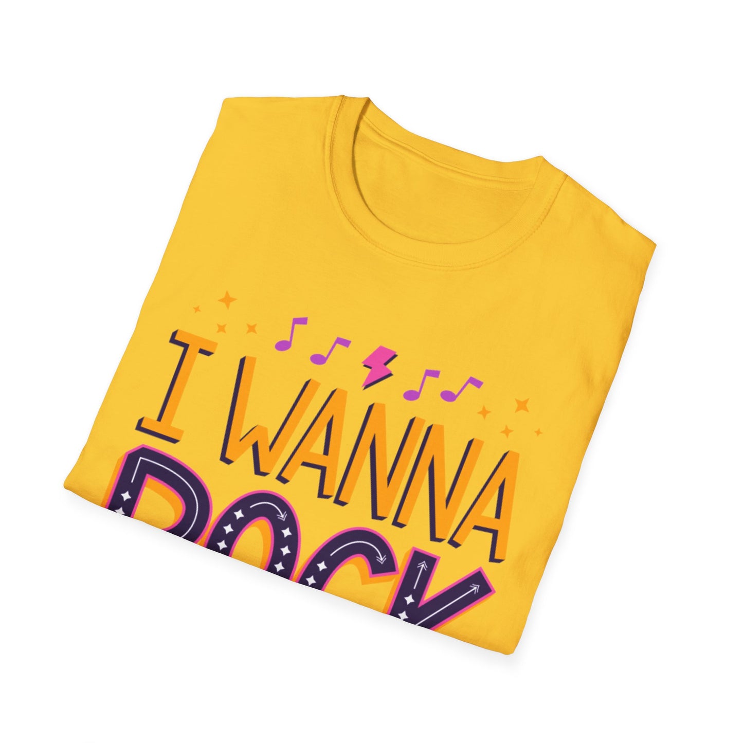 Rock the Day Unisex Softstyle T-Shirt - Music Lover Gift, Concert T-Shirt, Statement Tee, Fun Casual Wear, Rock Music Apparel