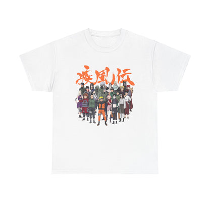 Anime Heroes Unisex Heavy Cotton Tee - Perfect for Fans and Casual Wear