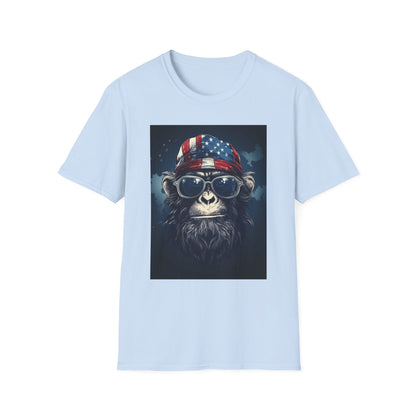 Cool Monkey Graphic T-Shirt, Fun Animal Tee, Summer Casual Wear, Unique Gift for Animal Lovers, Trendy Fashion for All