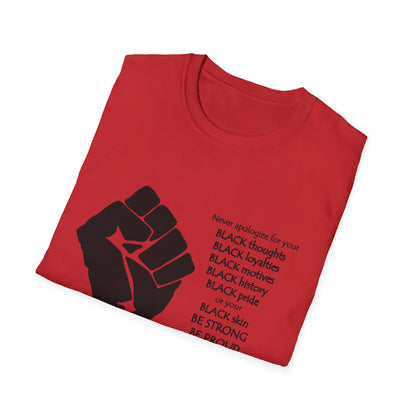 Empowerment Graphic T-Shirt: Unapologetically Black Tee, Activist Shirt, Social Justice Apparel, Inclusive Fashion, Statement Wear