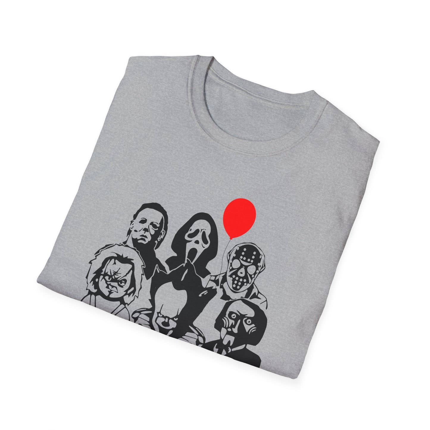 Horror-Themed Unisex T-Shirt, Trendy Graphic Tee, Gifts for Fans, Casual Wear, Horror Lovers Apparel, Halloween Costume Shirt