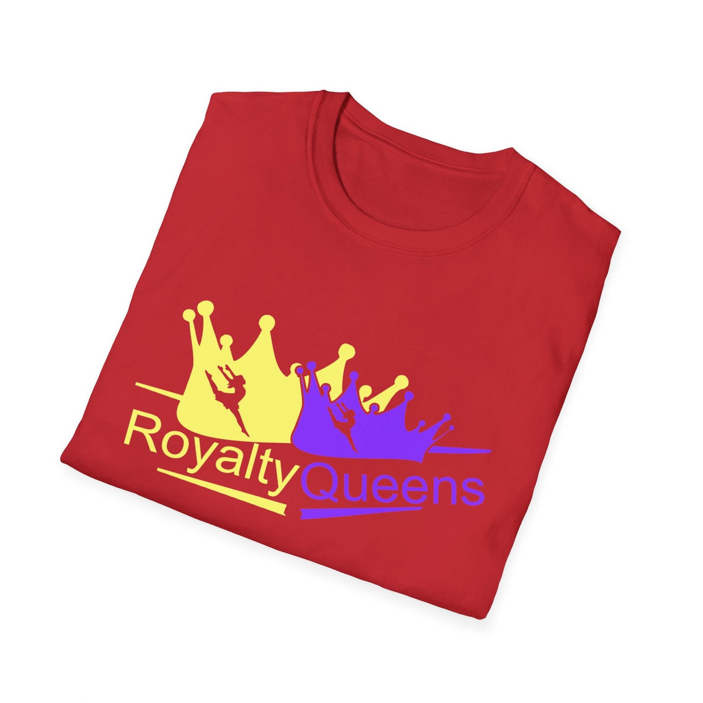Royalty Queens Unisex Softstyle T-Shirt | Vibrant Crown Print | Perfect for Birthdays, Celebrations, and Everyday Wear