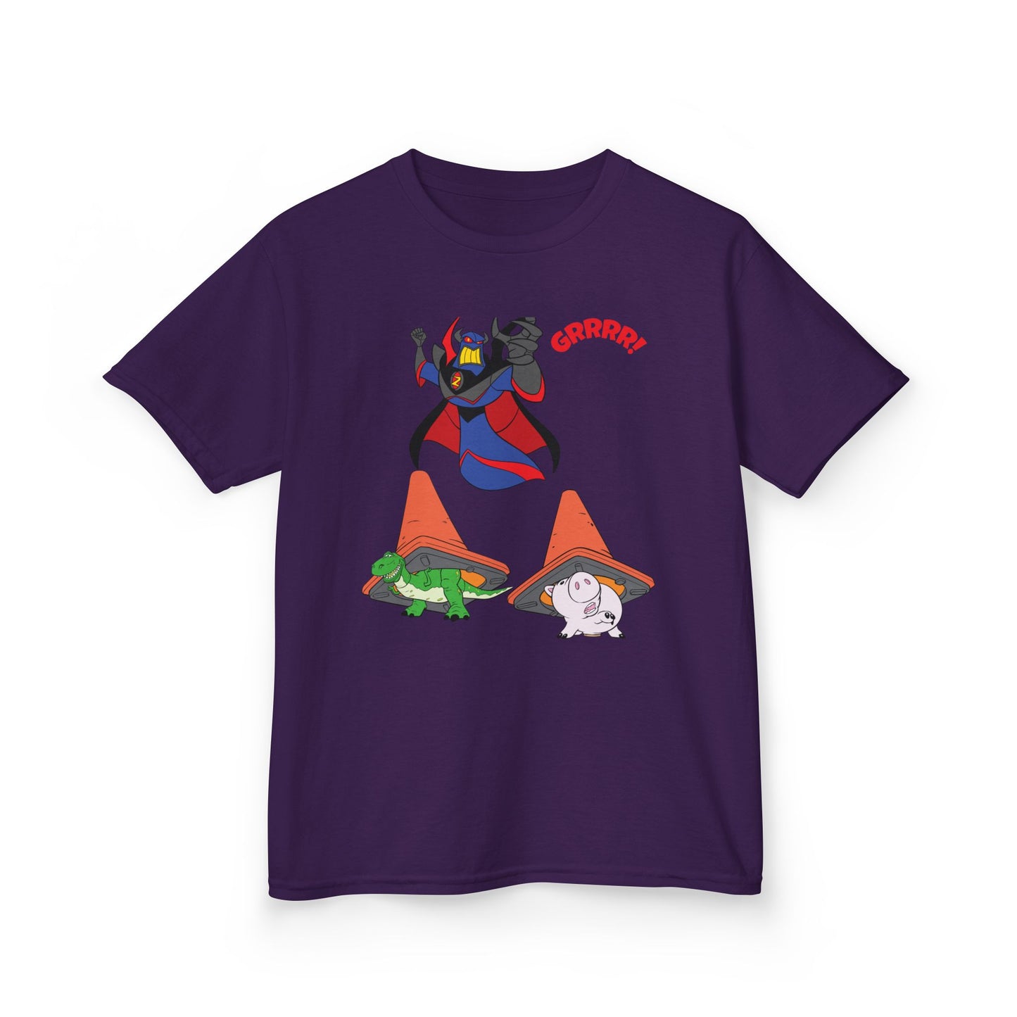 Kids Cartoon Battle Tee - Fun & Unique Grrr! Design