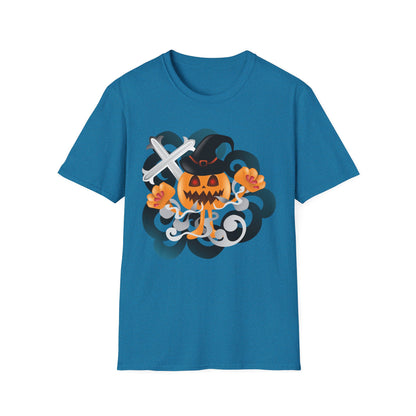 Halloween Pumpkin Graphic Tee, Unisex T-Shirt, Fall Fashion, Spooky Season Shirt, Trick or Treat Apparel, Casual Halloween Outfit