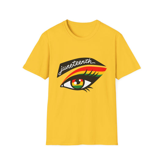 Juneteenth Eye Graphic T-Shirt, Unisex Tee, Afrocentric Apparel, Celebratory Wear, Black History Month Gift, Inclusive Fashion