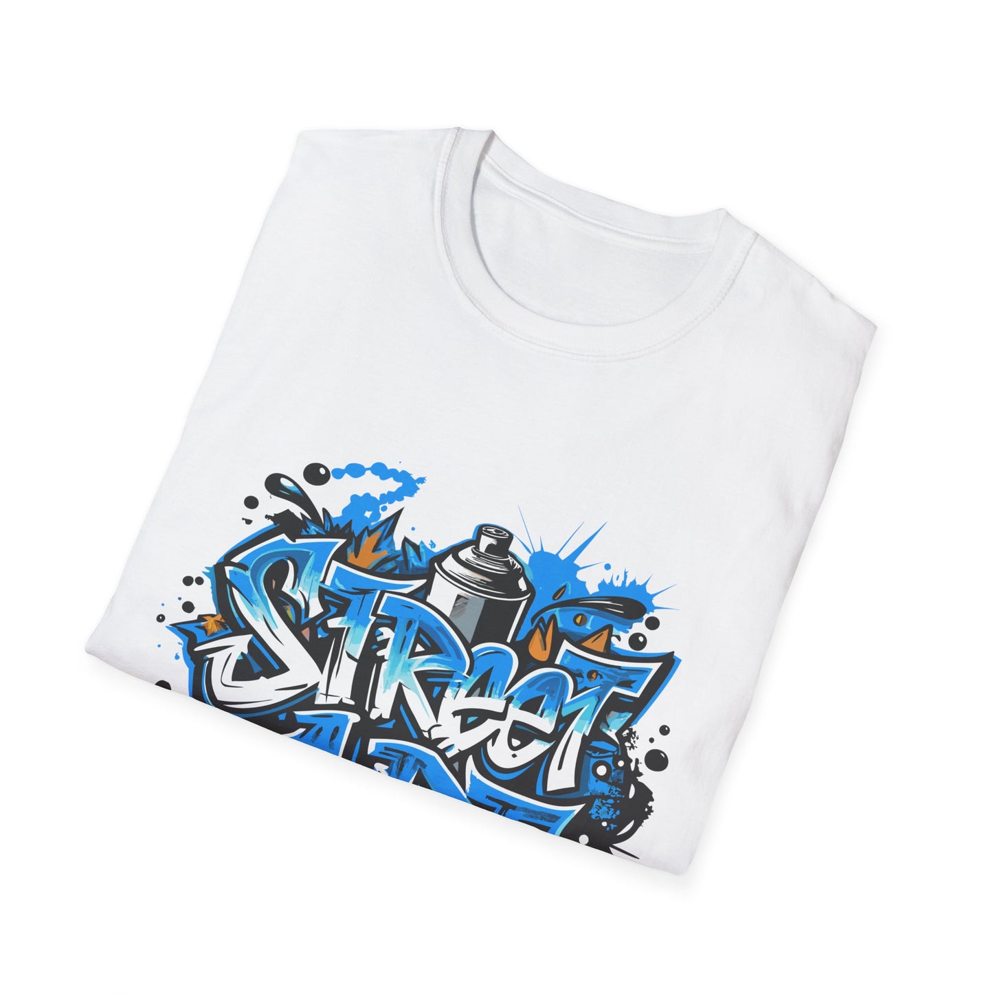 Street Art T-Shirt | Unisex Softstyle Tee, Graffiti Shirt, Urban Vibe Apparel, Casual Streetwear, Gift for Art Lovers