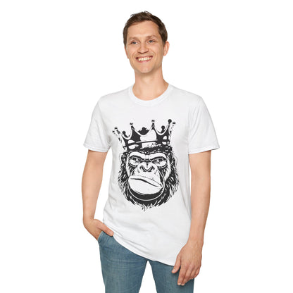King Status Gorilla T-Shirt | Unisex Softstyle Tee for Casual Wear