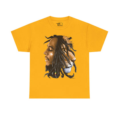 Unisex Heavy Cotton Tee - Inspiring Lion and Human Design