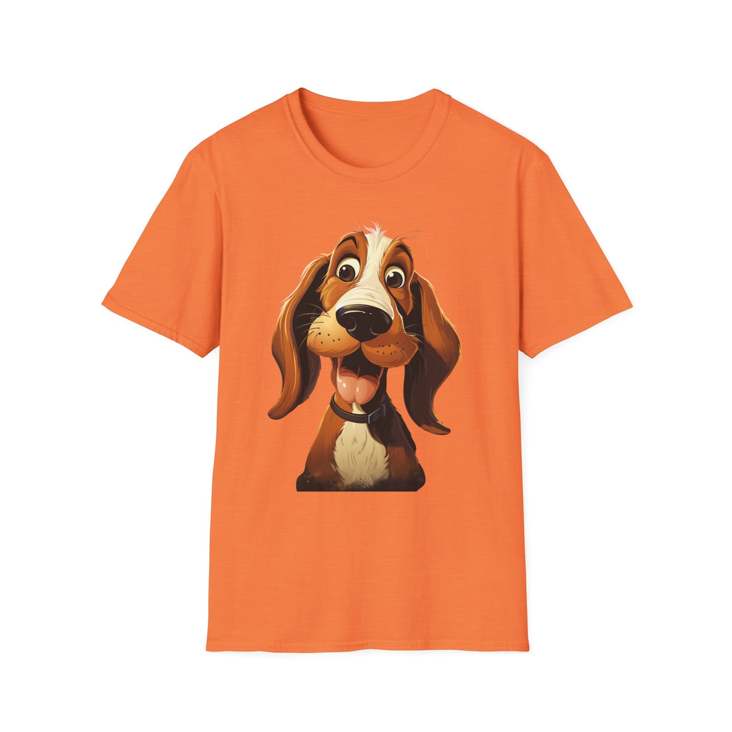 Playful Dog Graphic T-Shirt - Unisex Softstyle Tee for Dog Lovers