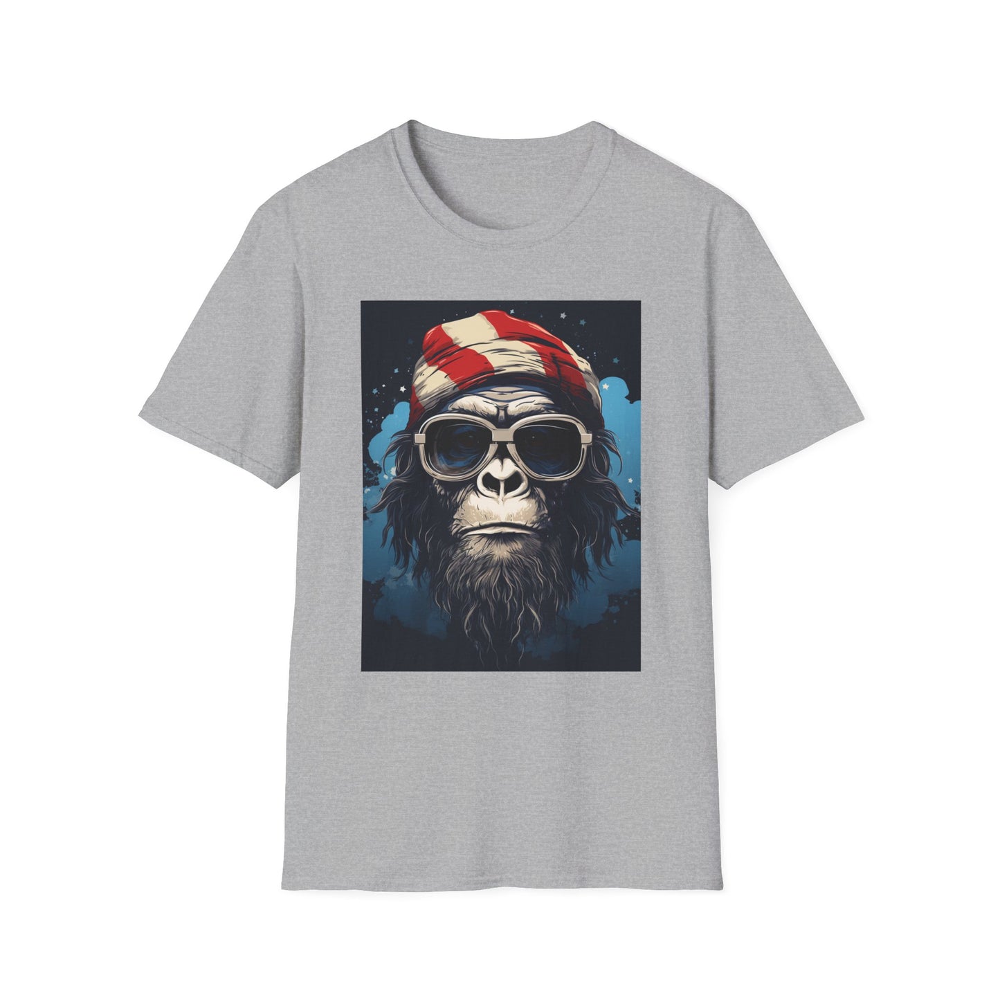 Cool Gorilla Graphic Tee, Fun Casual Wear, Perfect for Gifts, Chill Vibes, Great for Parties, Everyday Style, Unique Fashion Statement