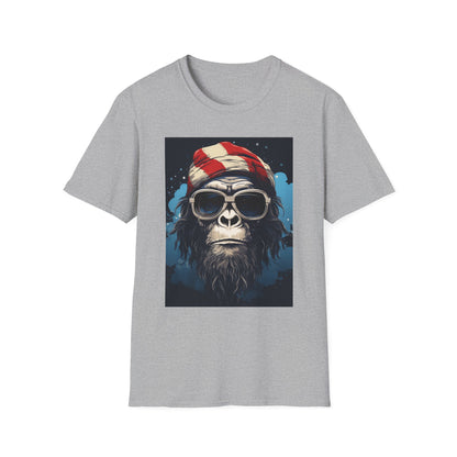 Cool Gorilla Graphic Tee, Fun Casual Wear, Perfect for Gifts, Chill Vibes, Great for Parties, Everyday Style, Unique Fashion Statement