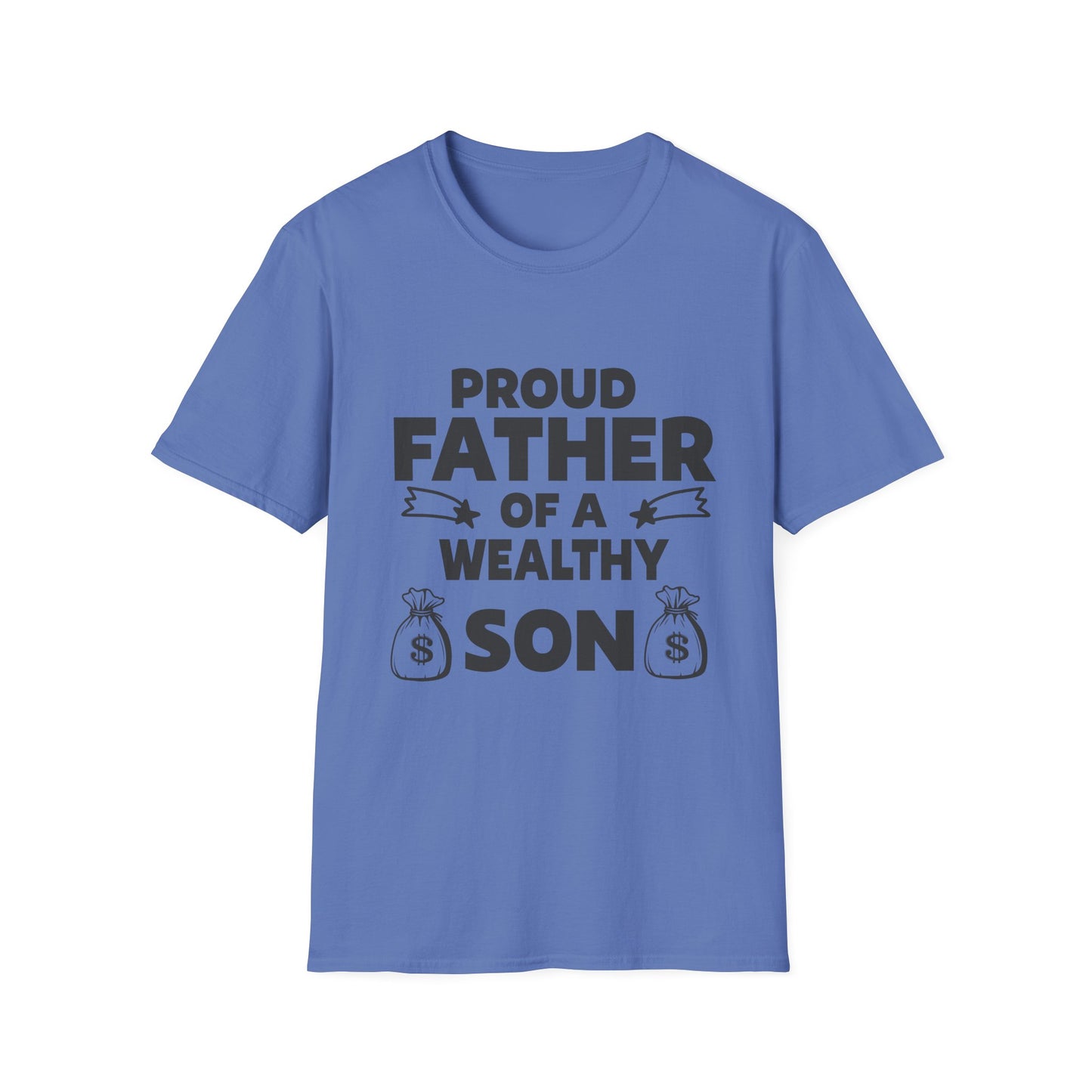 Proud Father T-Shirt - Unisex Softstyle Tee for Celebrating Dads