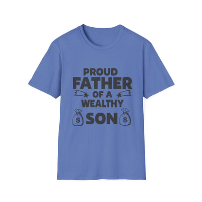 Proud Father T-Shirt - Unisex Softstyle Tee for Celebrating Dads
