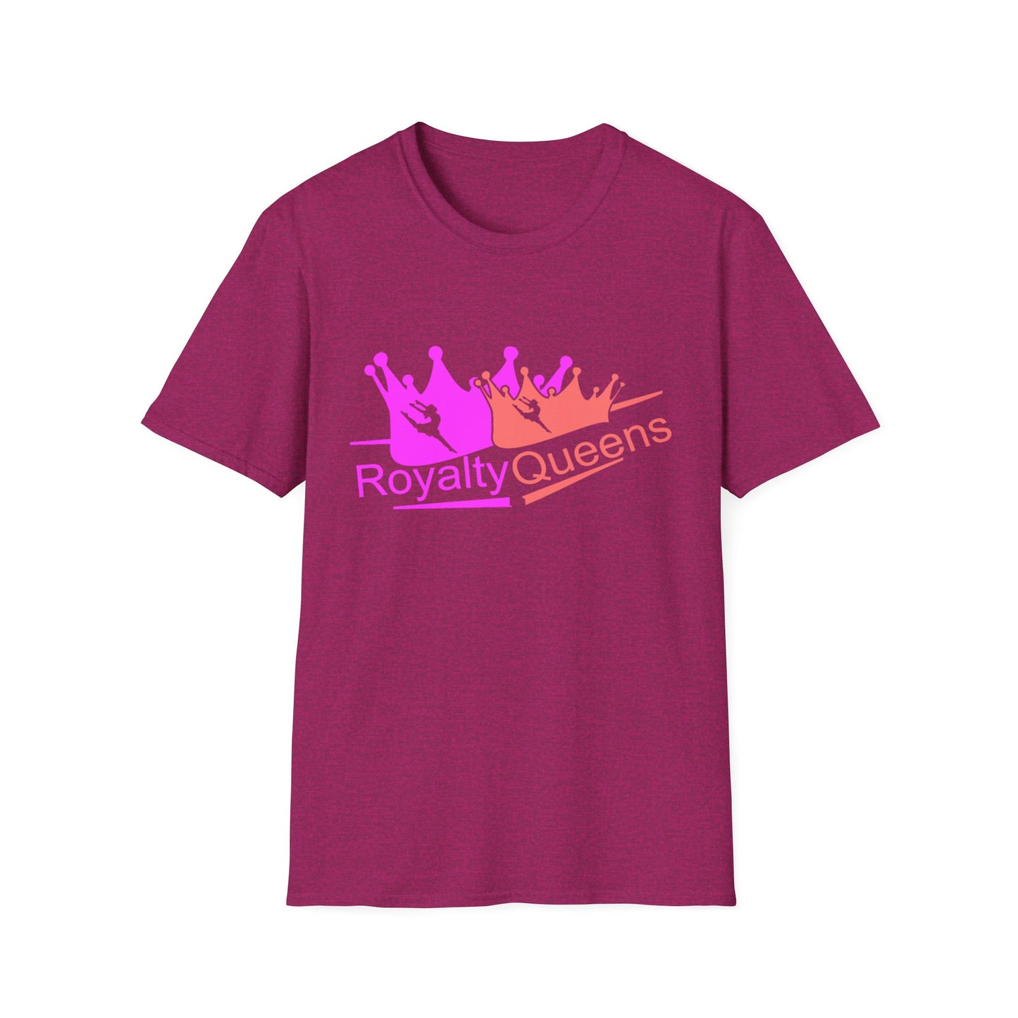 Royalty Queens Unisex Softstyle T-Shirt - Comfortable Casual Tee for Women, Birthday Gift, Queen Vibes, Party Wear, Empowerment Shirt