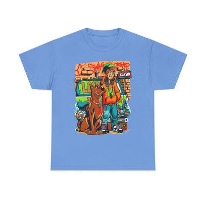 Retro Scooby-Doo Unisex Heavy Cotton Tee - Vintage Cartoon Print