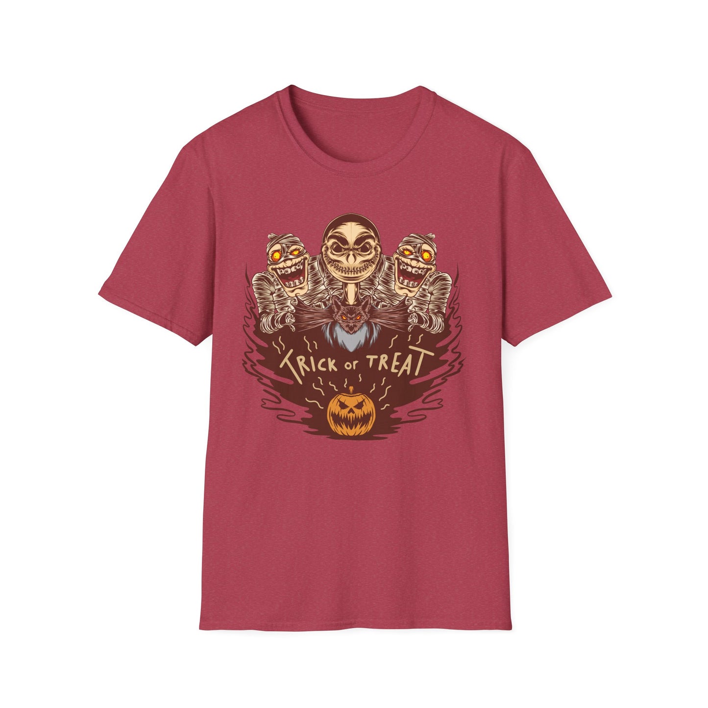 Halloween Trick or Treat Unisex T-Shirt, Spooky Shirt, Fall Fashion, October Celebration Tee, Halloween Costume Tee