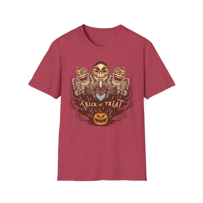 Halloween Trick or Treat Unisex T-Shirt, Spooky Shirt, Fall Fashion, October Celebration Tee, Halloween Costume Tee