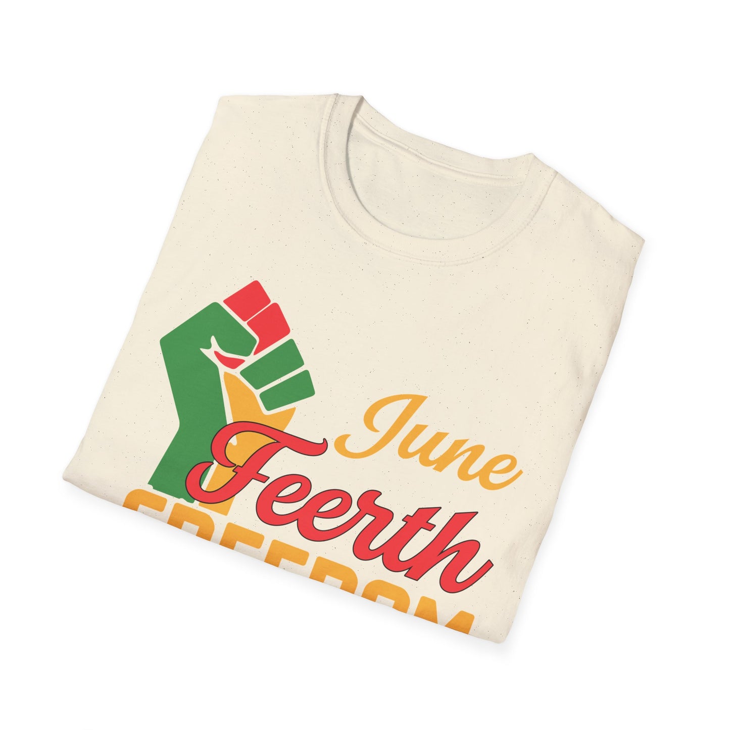 Juneteenth Freedom Day Unisex Softstyle T-Shirt, Celebration Tee, Black History Month Shirt, Equality Apparel, Gift for Activists