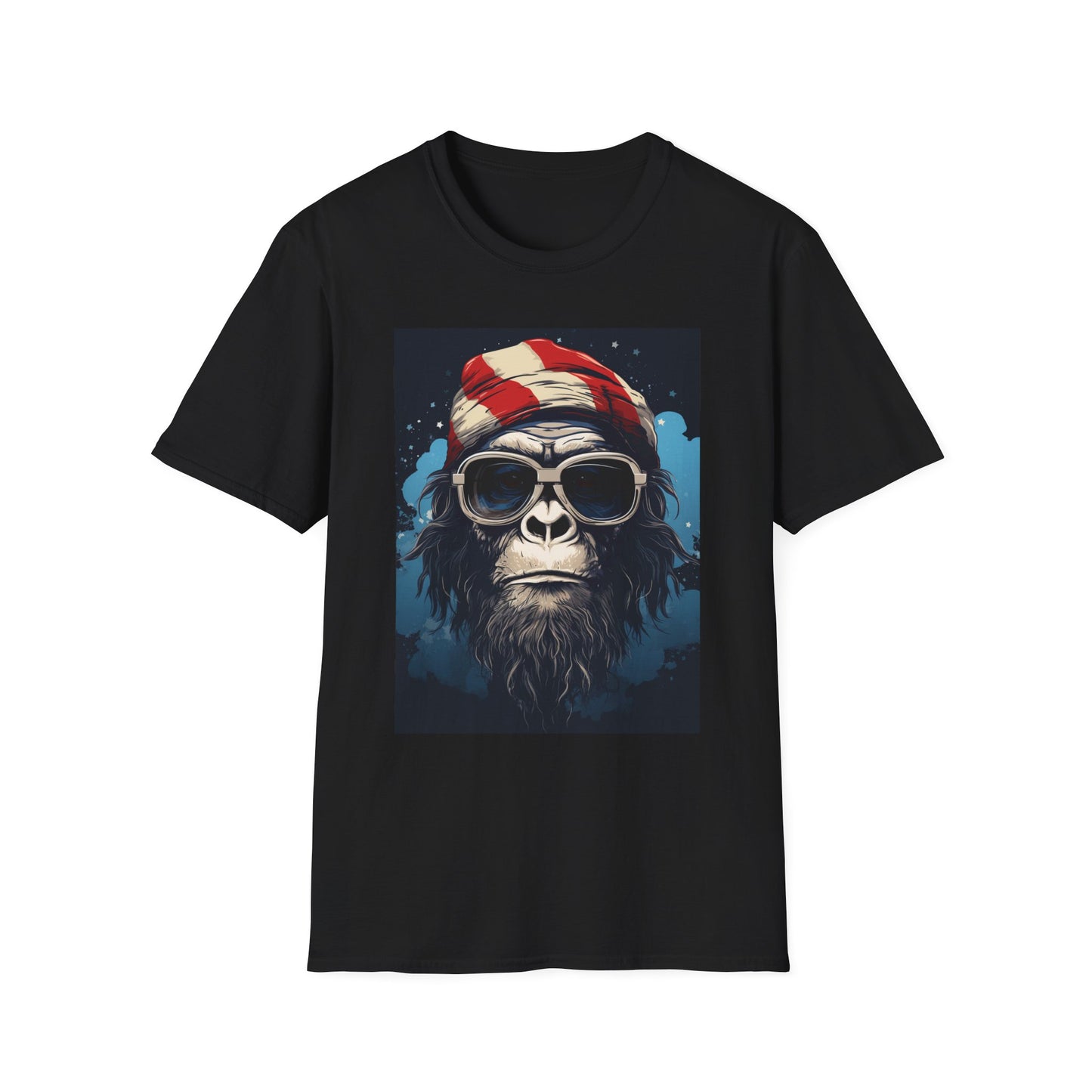 Cool Gorilla Graphic Tee, Fun Casual Wear, Perfect for Gifts, Chill Vibes, Great for Parties, Everyday Style, Unique Fashion Statement