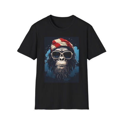 Cool Gorilla Graphic Tee, Fun Casual Wear, Perfect for Gifts, Chill Vibes, Great for Parties, Everyday Style, Unique Fashion Statement