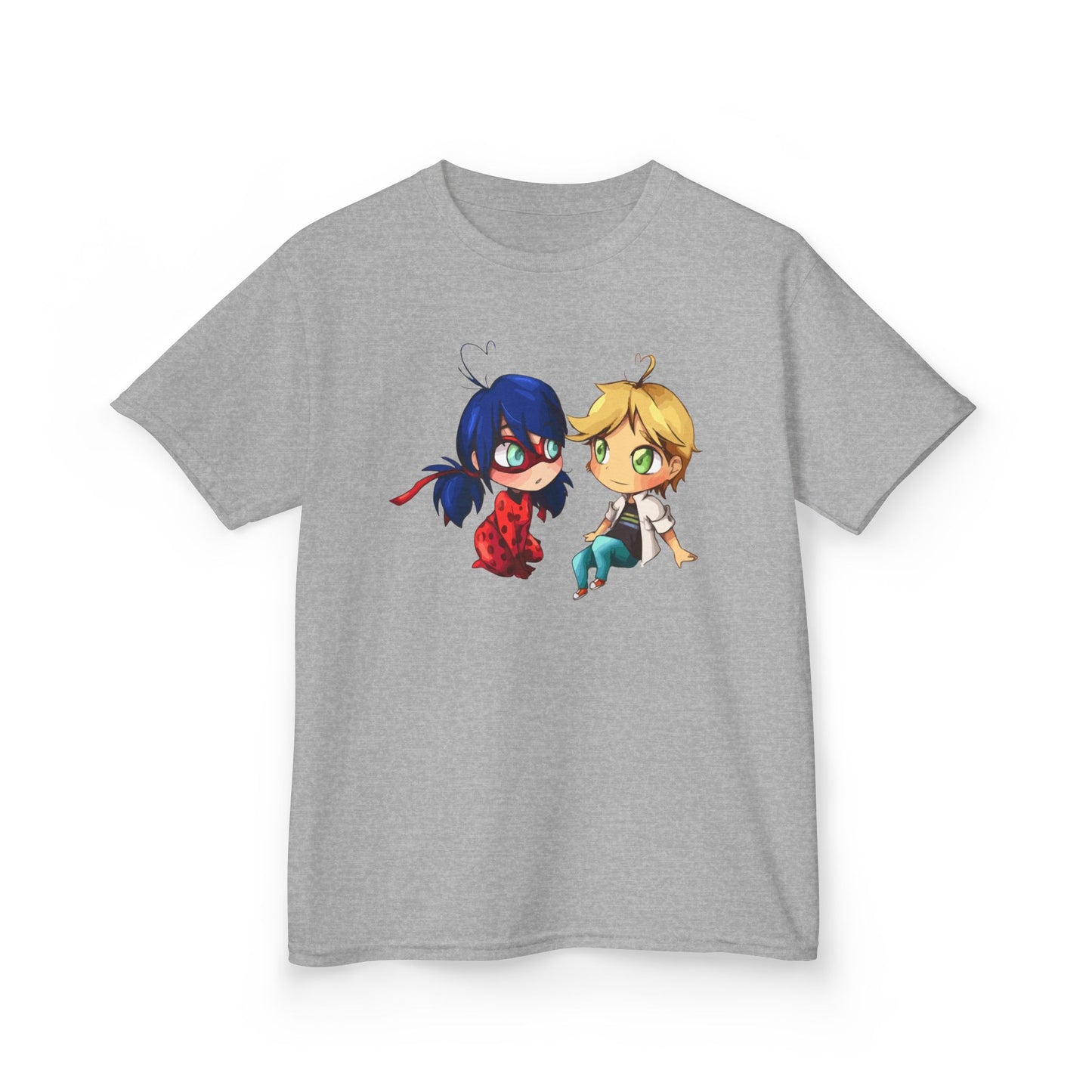 Kids Cute Chibi Characters Tee, Lightweight T-Shirt for Playtime, Gifts for Boys & Girls, Cartoon Lover Apparel, Birthday Outfit
