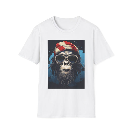 Cool Gorilla Graphic Tee, Fun Casual Wear, Perfect for Gifts, Chill Vibes, Great for Parties, Everyday Style, Unique Fashion Statement