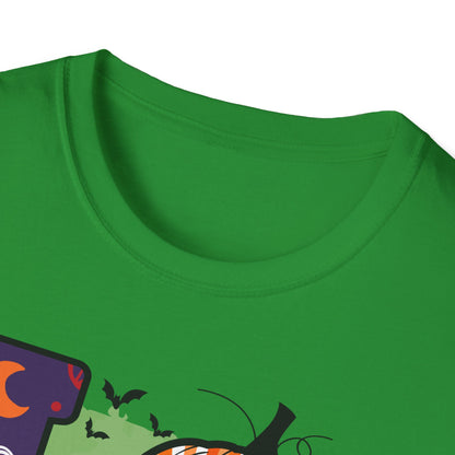 Halloween Love T-Shirt | Unisex Softstyle Tee for Fall | Spooky Season Apparel | Cute Halloween Shirt | Gift for Ghost Lovers