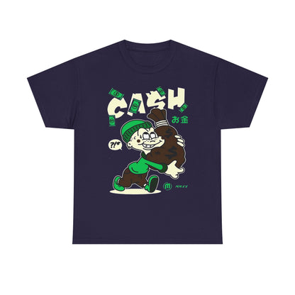 Cash Cartoon Unisex Heavy Cotton Tee - Streetwear Vibe