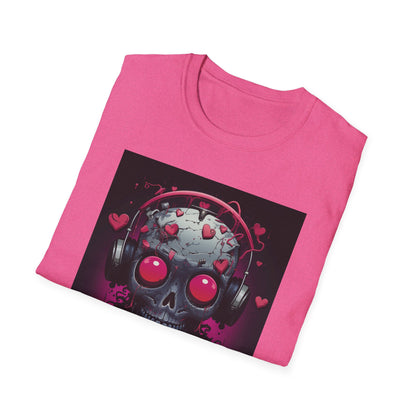 Edgy Skull Graphic T-Shirt with Headphones