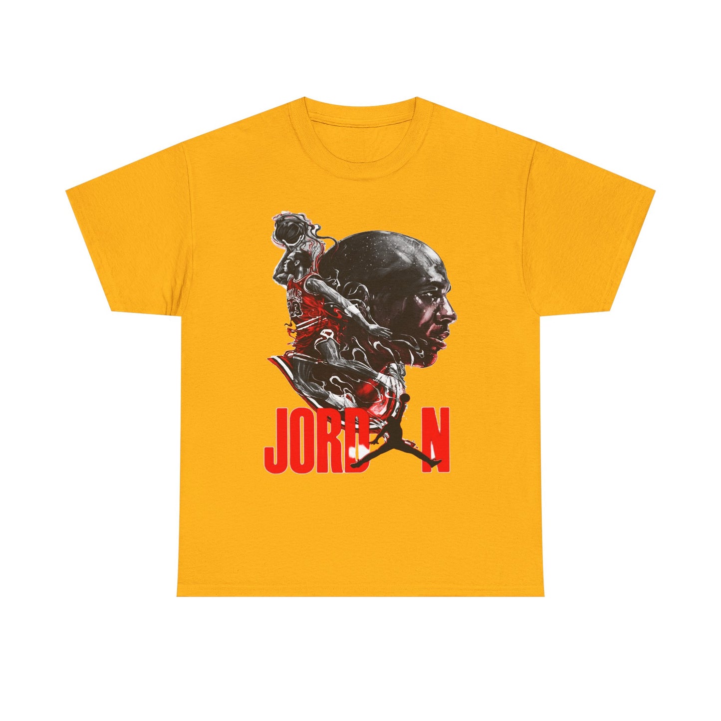 Jordan Inspired Unisex Heavy Cotton Tee - Retro Style Graphic Shirt
