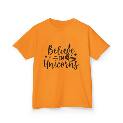 Believe in Unicorns Kids T-Shirt - Inspirational Cotton Tee for Dreamers