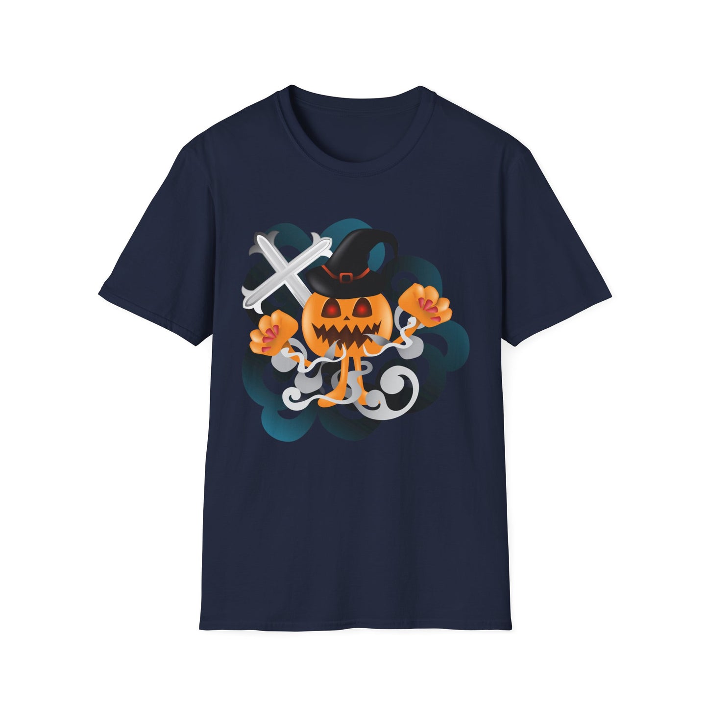 Halloween Pumpkin Graphic Tee, Unisex T-Shirt, Fall Fashion, Spooky Season Shirt, Trick or Treat Apparel, Casual Halloween Outfit