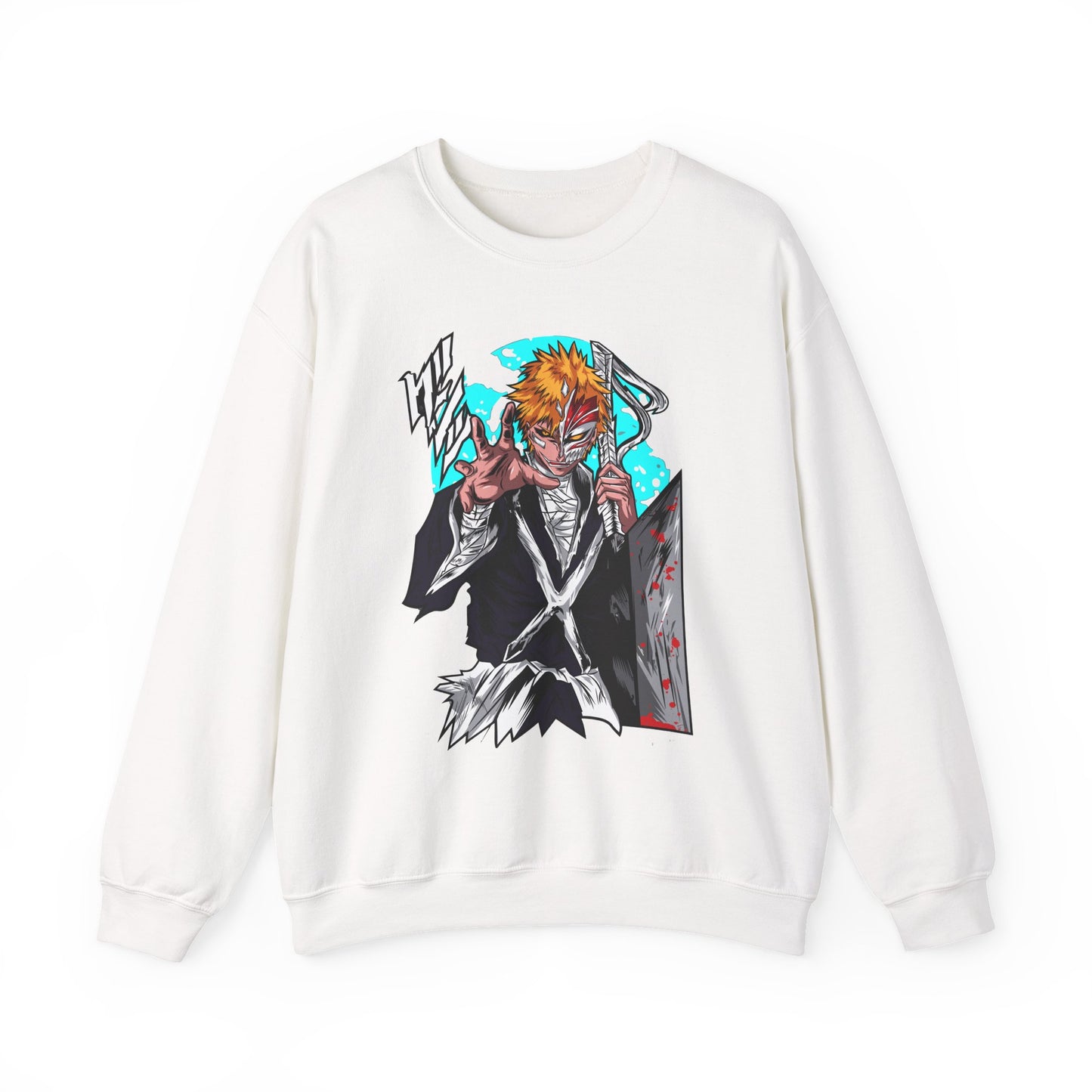 Anime Demon Slayer-Inspired Crewneck Sweatshirt — Ichigo-Style Character Art