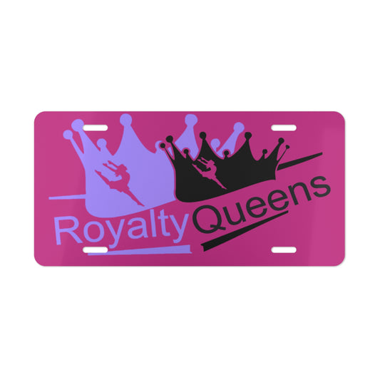Royalty Queens Vanity Plate - Personalized Car Accessory for Dance Lovers, Custom License Plate for Gifts, Unique Wall Décor, Fun Vanity Tag