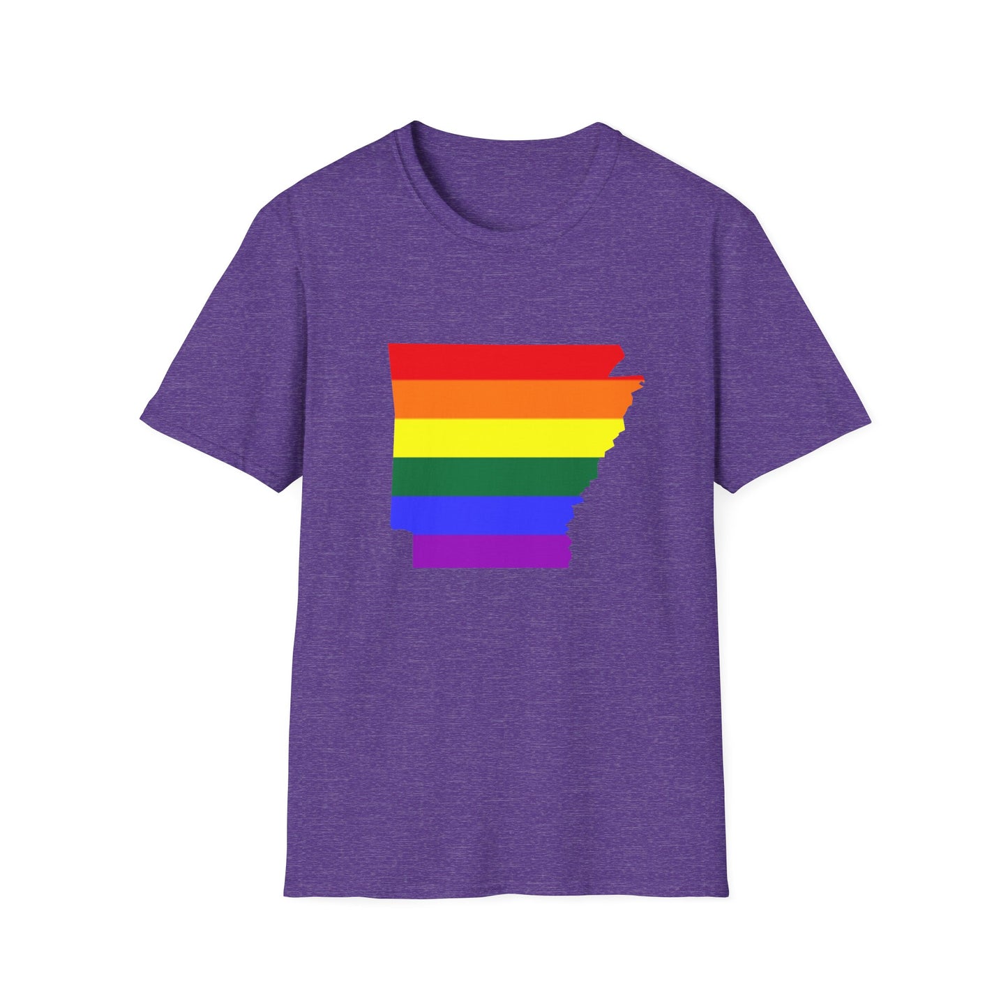 Pride Arkansas T-Shirt, Unisex Rainbow Tee, LGBTQ+ Apparel, Softstyle T-Shirt, Equality Shirt, Gift for Pride Month