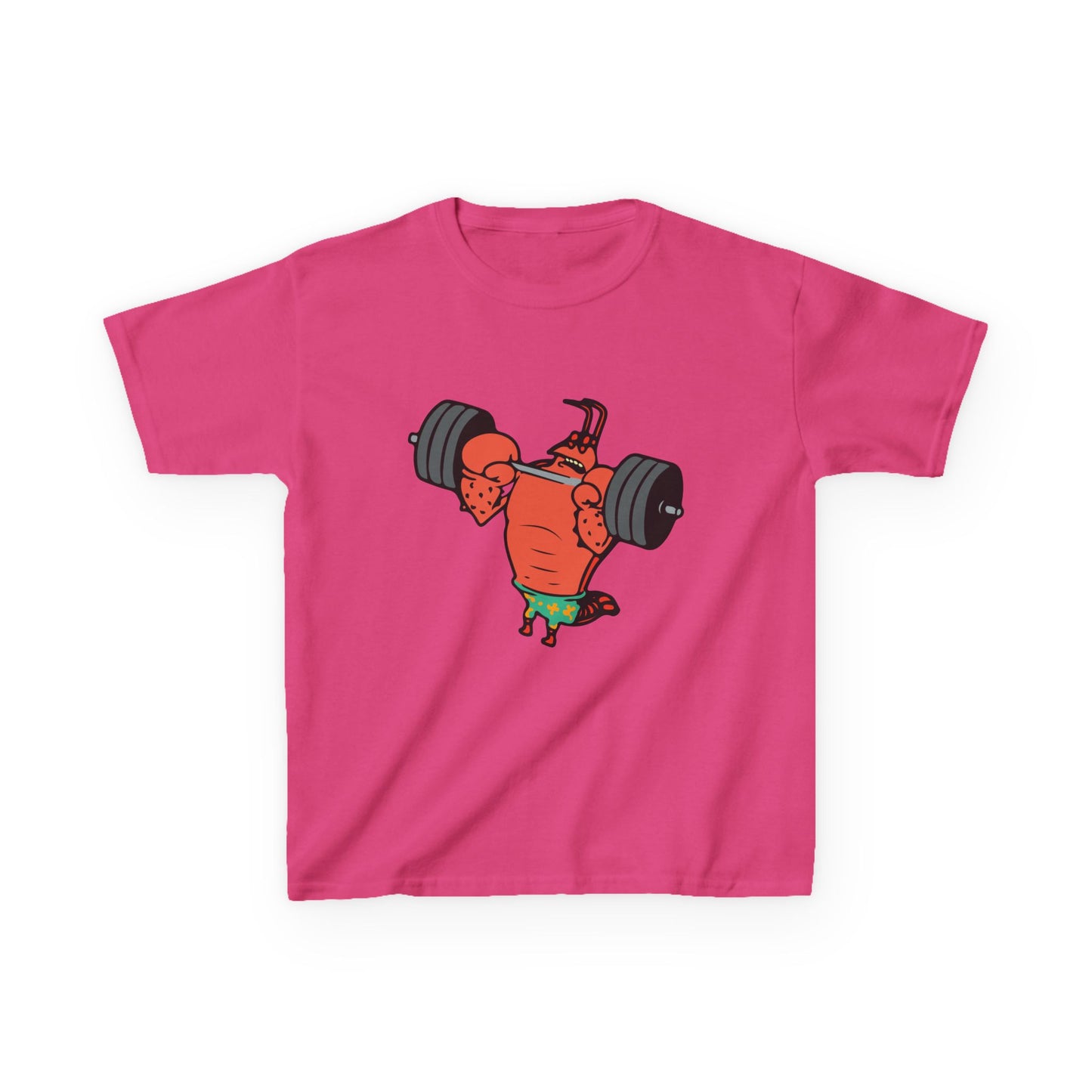 Kids Fitness Lobster Tee, Funny Kids T-Shirt, Gym Humor Tee, Nautical Theme Shirt, Gift for Young Athletes
