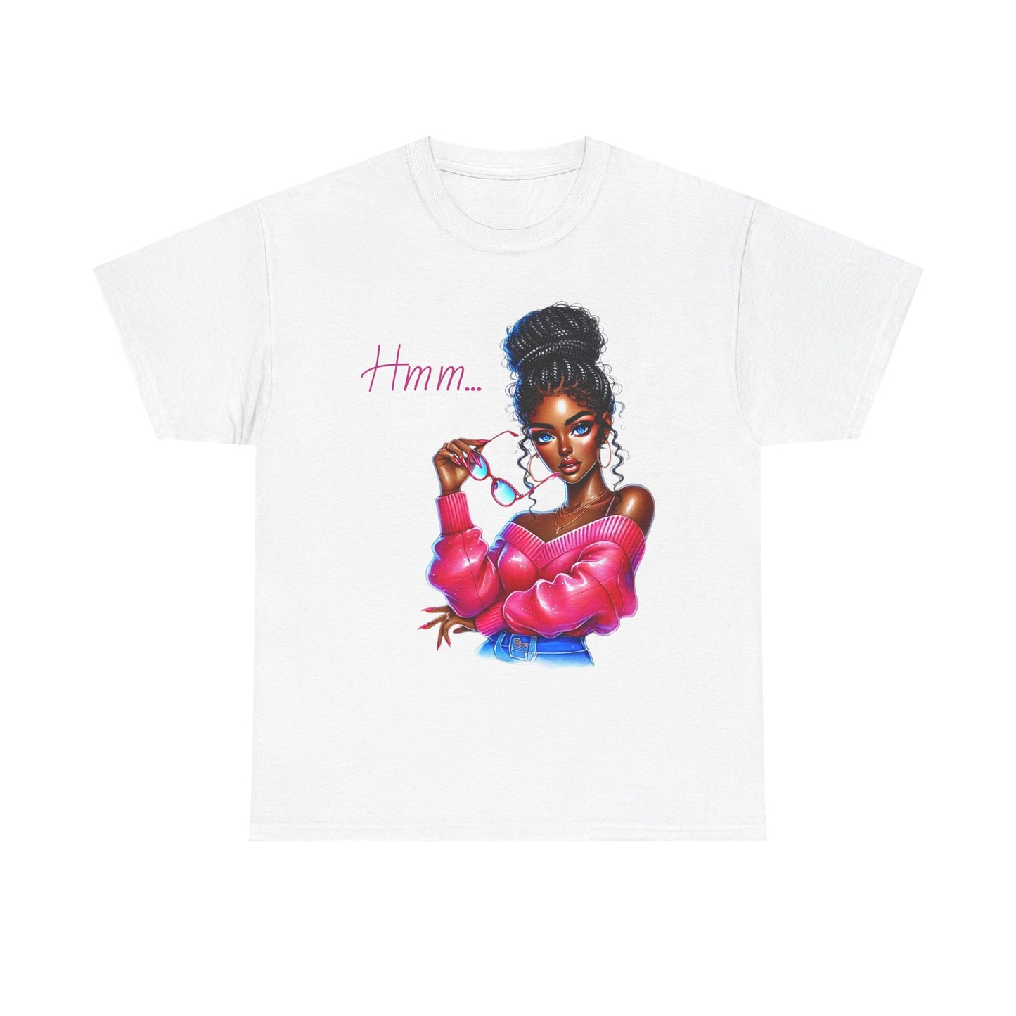 Expressive Aesthetic Tee – 'Hmm...' Design for Trendsetters