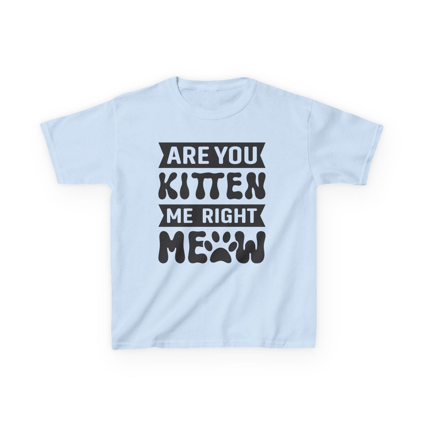 Cute Kids Tee - "Are You Kitten Me Right Meow" T-Shirt for Cat Lovers, Birthday Gift, Funny Pet Shirt, Kids' Humor Clothing, Animal [...]