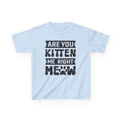 Cute Kids Tee - "Are You Kitten Me Right Meow" T-Shirt for Cat Lovers, Birthday Gift, Funny Pet Shirt, Kids' Humor Clothing, Animal [...]