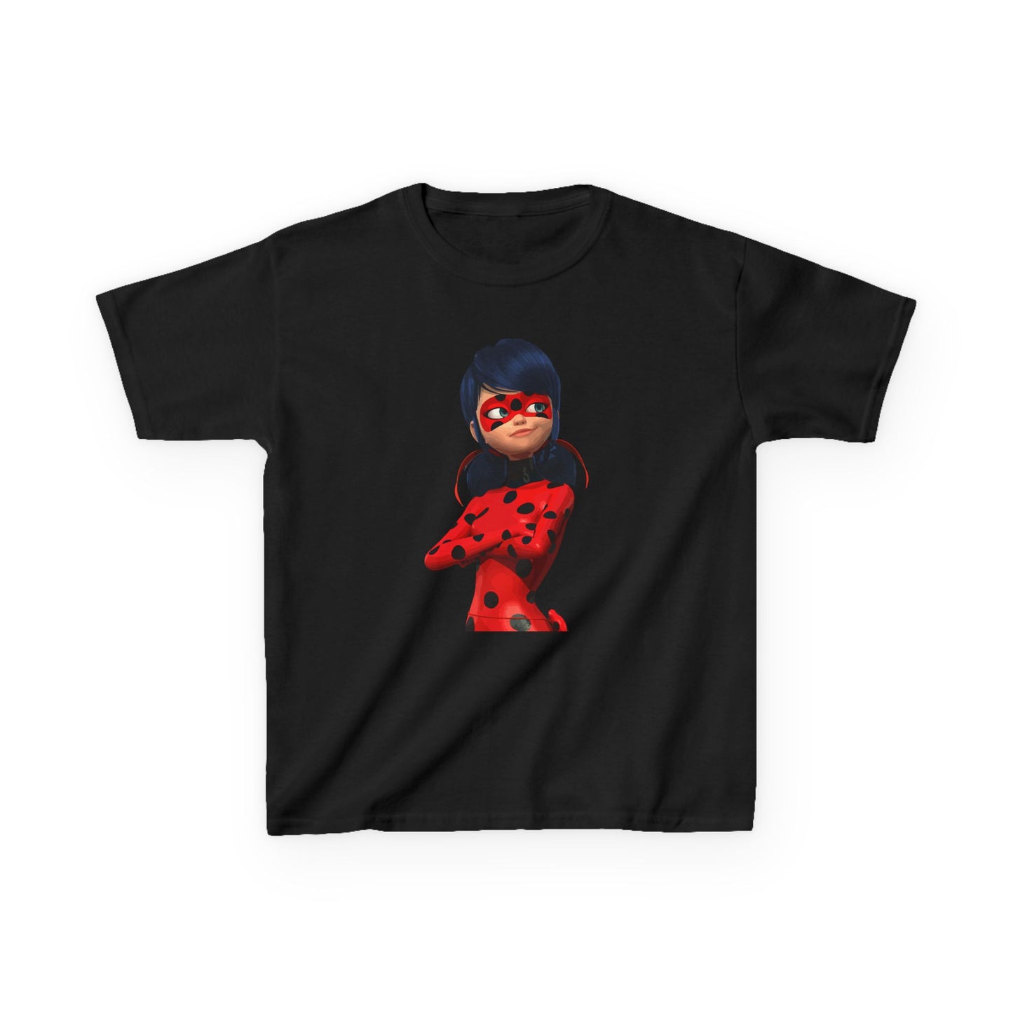 Cool Ladybug Superhero Kids Heavy Cotton Tee | Fun and Playful Design for Young Heroes