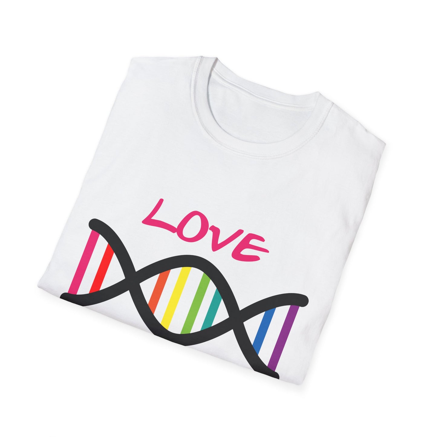 Love Yourself LGBTQ+ Pride T-Shirt, Unisex Rainbow Tee, Softstyle Shirt for Self-Care, Supportive Gift for Friends, Perfect for Pride Month