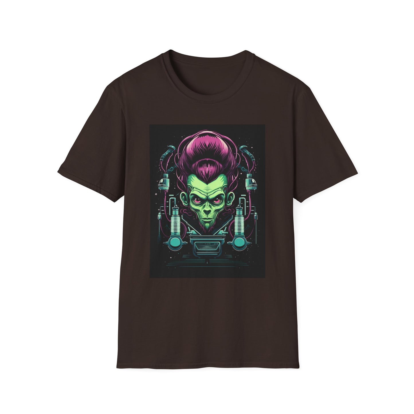 Cosmic Sci-Fi Graphic T-Shirt - Unisex Softstyle