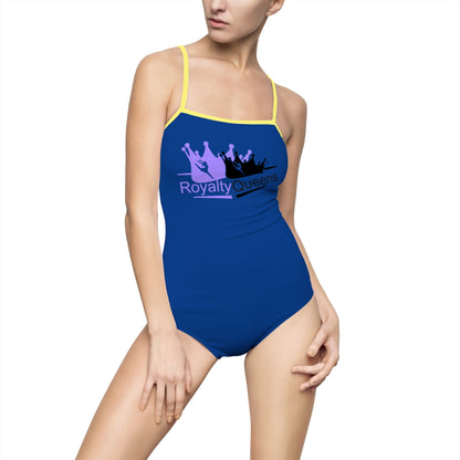 Royalty Queens Women's One-Piece Swimsuit, Trendy Swimwear, Beach Day Essentials, Pool Party Outfit, Summer Vacation Must-Have
