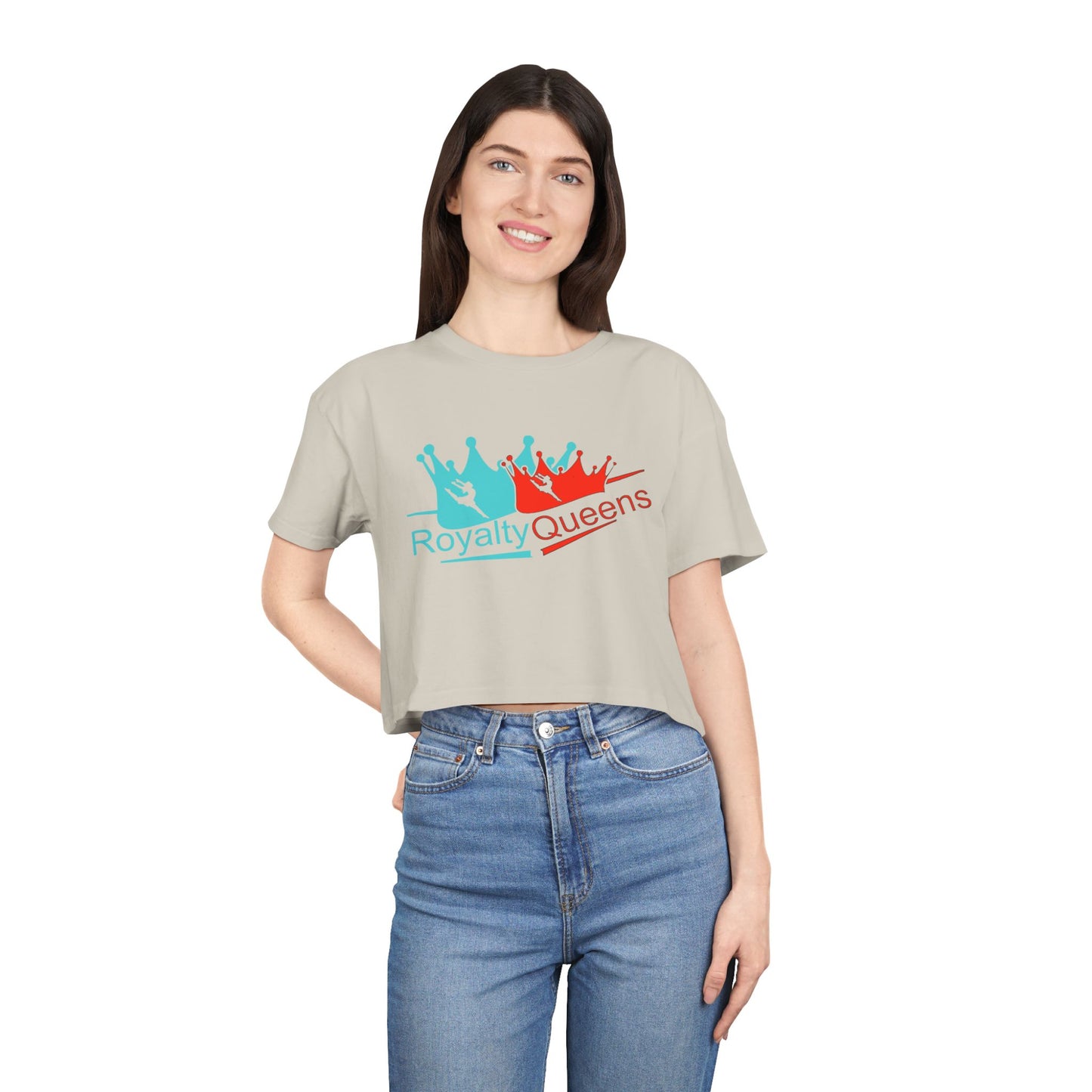 Royalty Queens Women's Crop Tee - Stylish Summer Top, Perfect Gift for Birthdays, Group Events, or Casual Outings