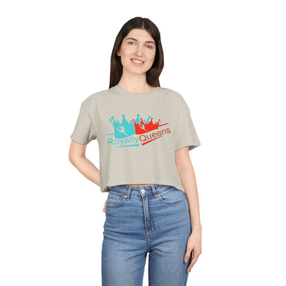 Royalty Queens Women's Crop Tee - Stylish Summer Top, Perfect Gift for Birthdays, Group Events, or Casual Outings
